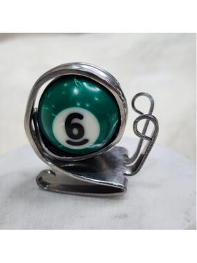 #6 Billiard Ball (Mini) Fork Snail Figet Art Decor
